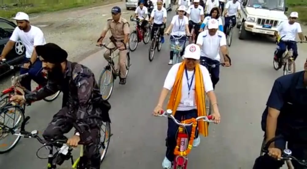 cycle rally held in dehradun 