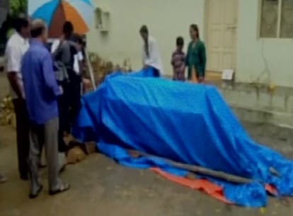 Family Spent Night In Rain Outside Home With Son Dead Body in Hyderabad