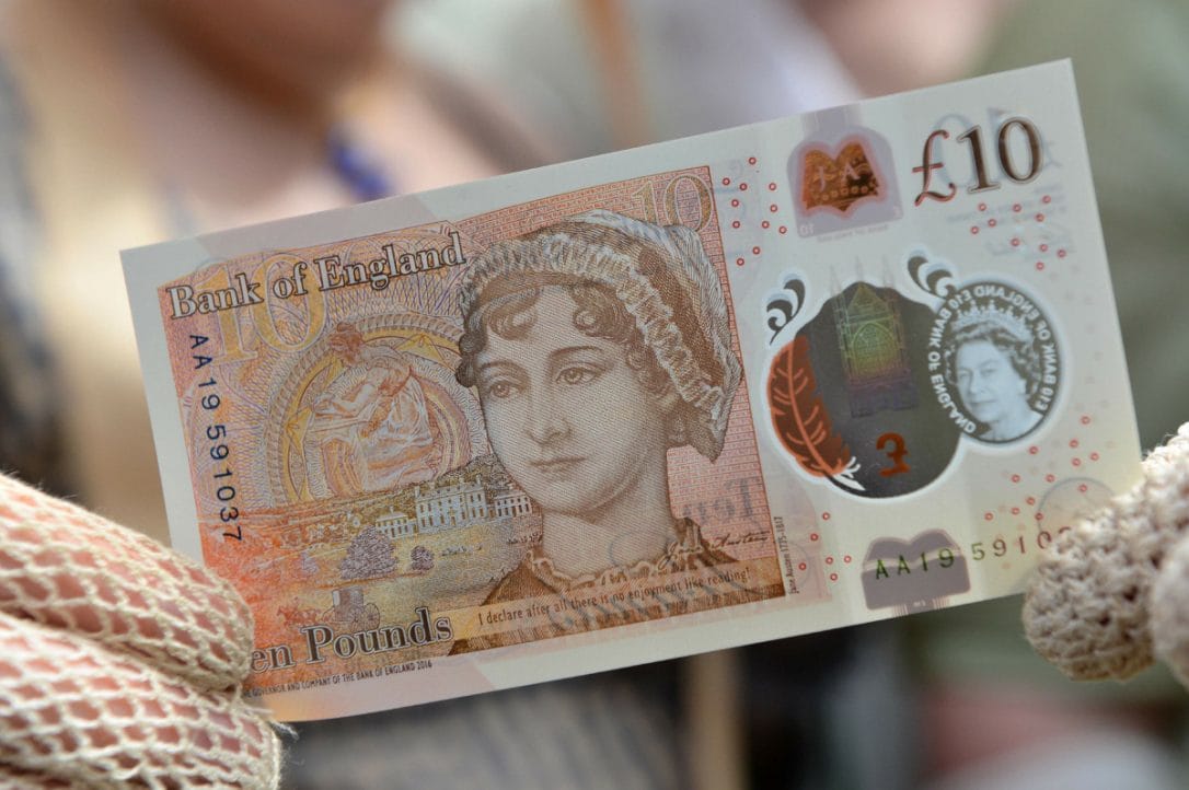 Bank of England issued a ten pound note
