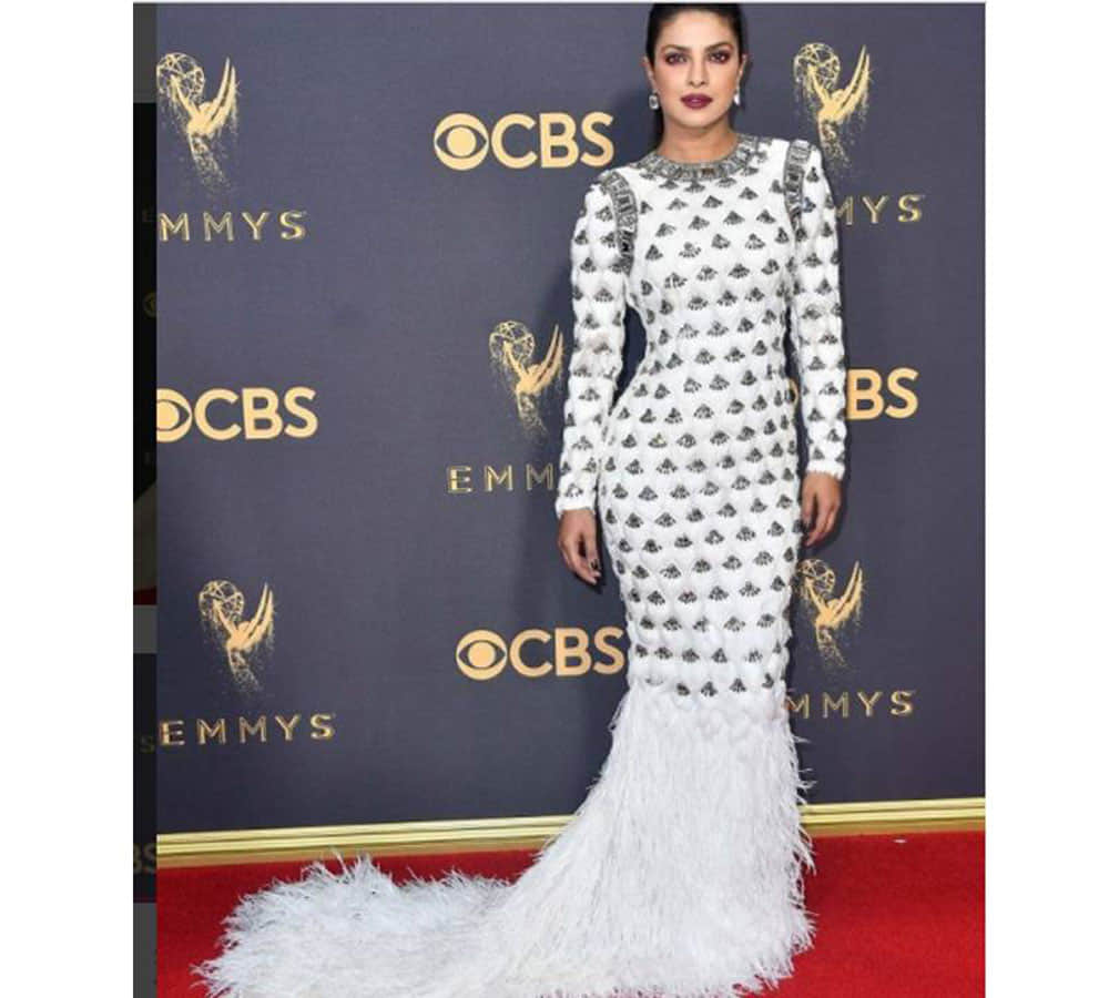 Twitter user is confused over Priyanka Chopra Emmy award 2017 look