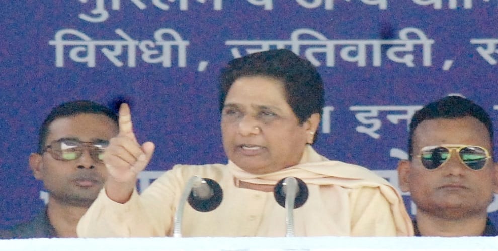 Conspiracy to free the country on RSS agenda : Mayawati 