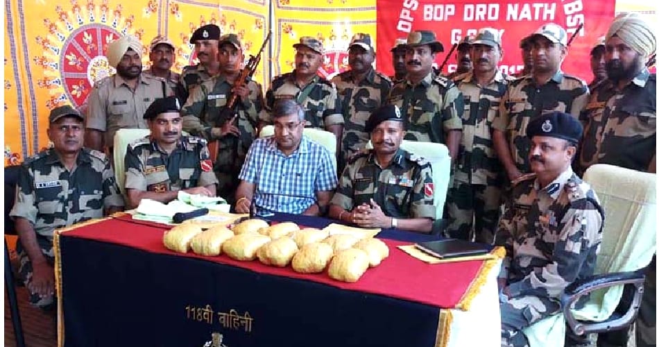 Drugs smuggling on the border, STF caught 13 kg heroin