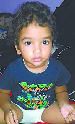 Raised the three-year-old innocent and said - Where are the keys