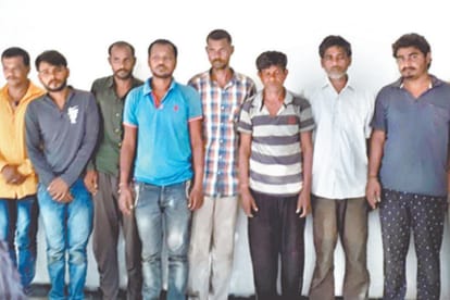 Nine arrested in connection with loot in retired captain home.