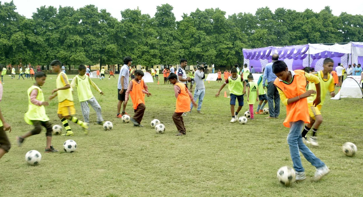 FIFA under 17 football world cup promotion in varanasi
