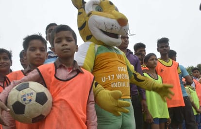 FIFA under 17 football world cup promotion in varanasi