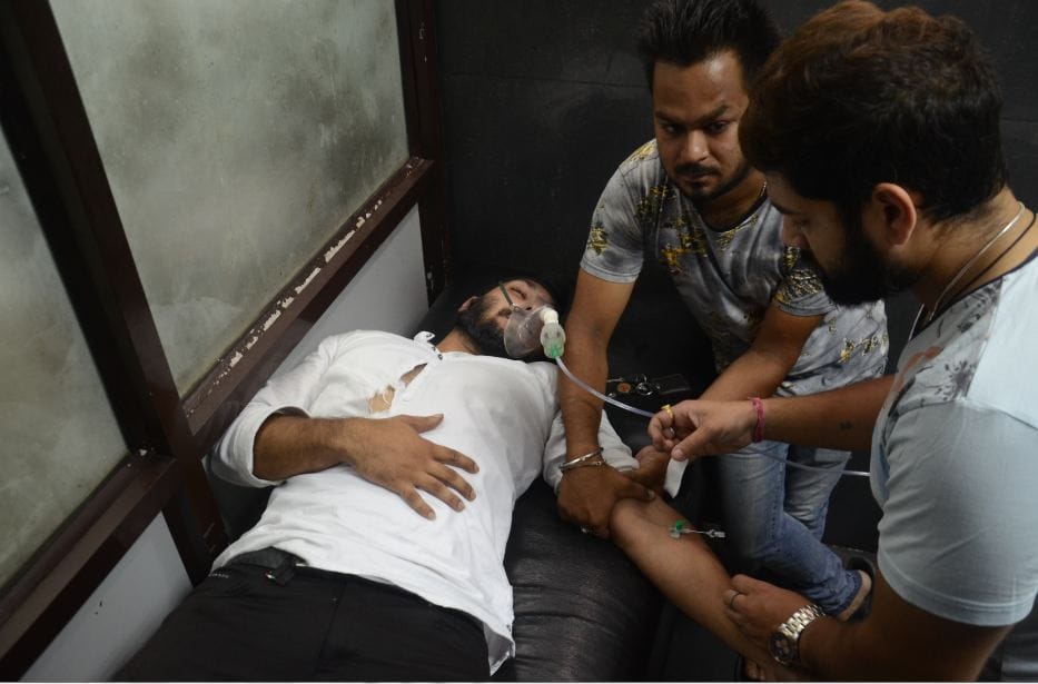 clash between abvp and nsui for Election Campaign in jammu university