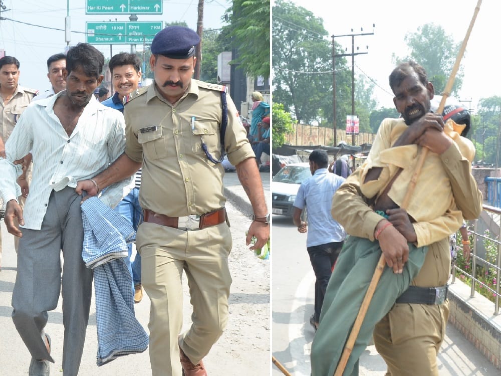 police beaten then arrested people in roorkee