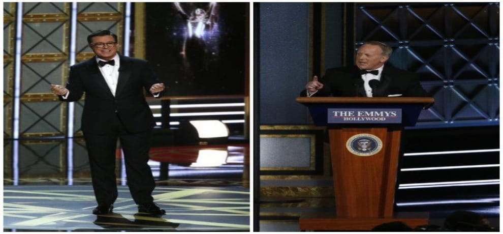 StephenColbert crushes Trumps Obsession with Emmys 