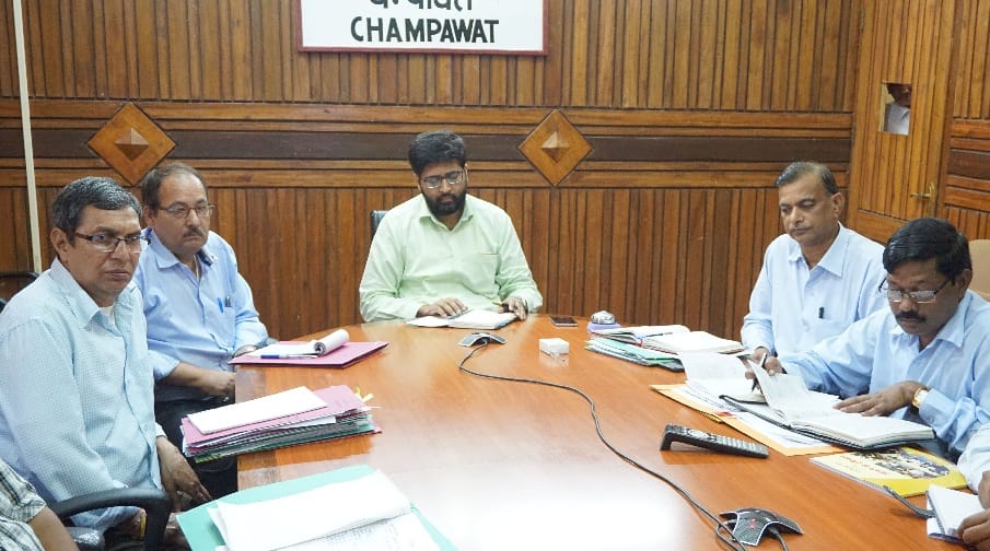 Video conferencing of education minister