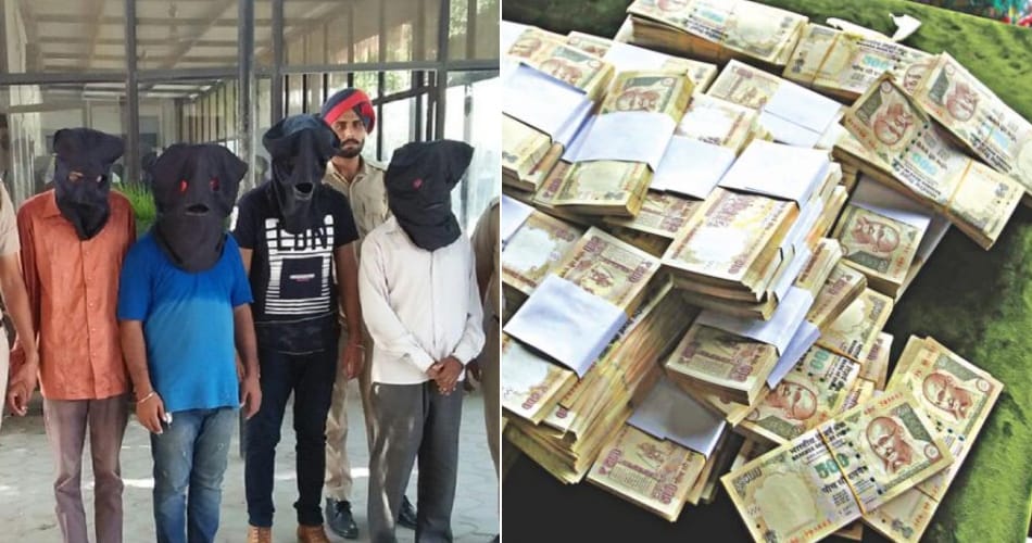 4 arrested with old currency of 68 lakh, khanna news