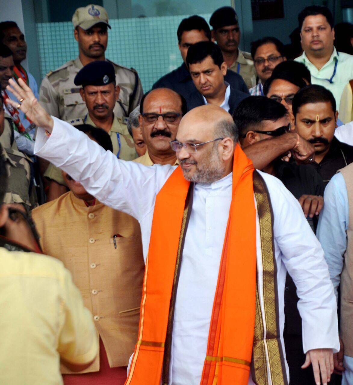 amit shah rarest welcome in dehradun