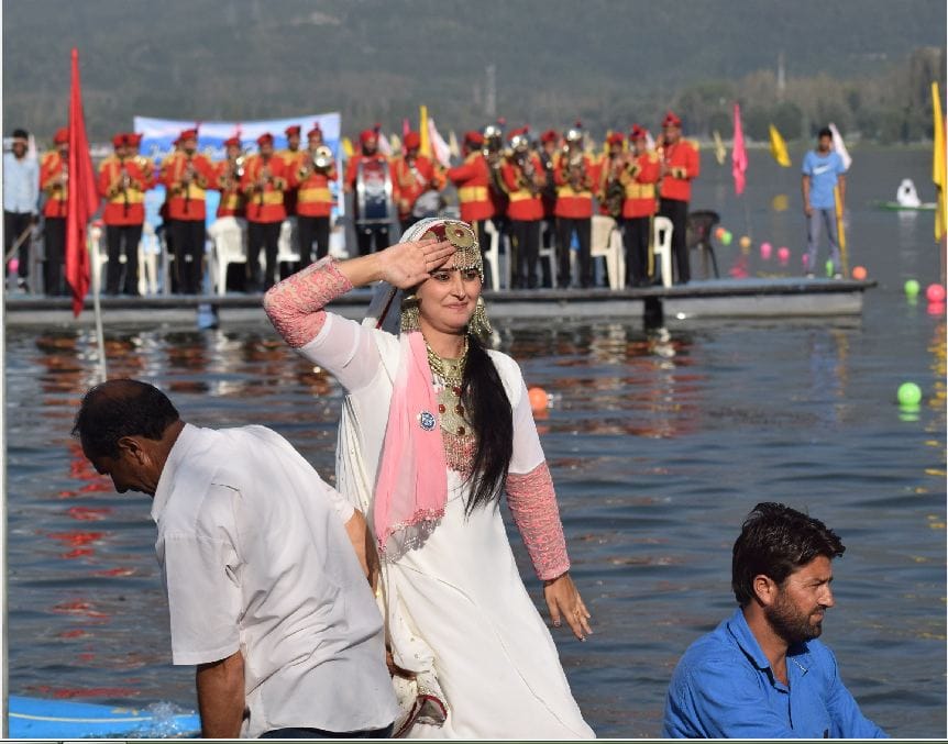 celebrating the three-day festival Jashn-e-Dal IN KASHMIR valley