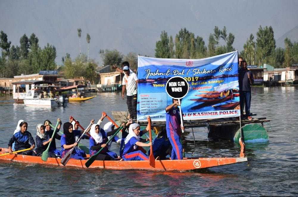 celebrating the three-day festival Jashn-e-Dal IN KASHMIR valley