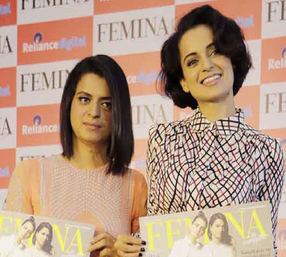 Bollywood actress Kangana Ranaut shares special bond with her elder sister Rangoli 