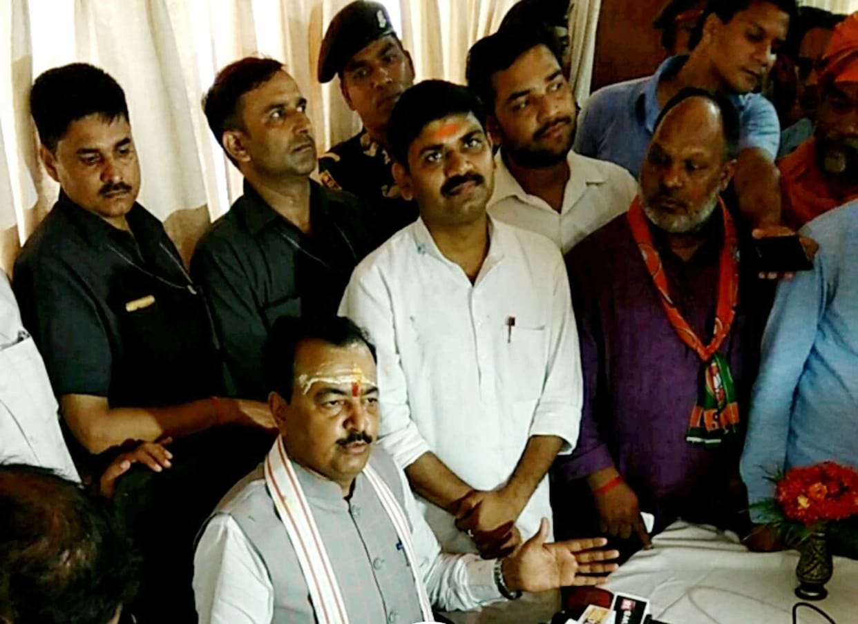 Deputy chief minister keshav prasad maurya in varanasi