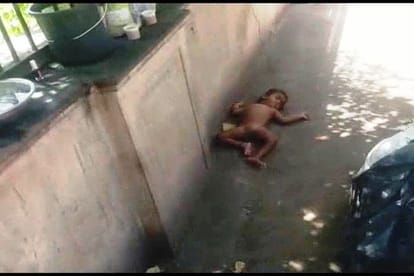 Mother goes to beg for babies