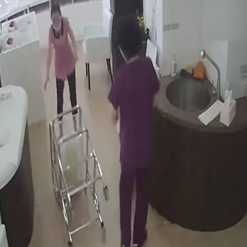 cctv footage shows careless nurse dropping a newborn baby in china
