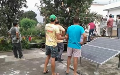 python found in tree near home in kotdwar