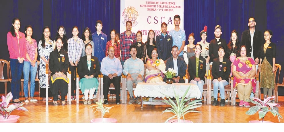 oath taking ceremony of sanjauli college done in college campus