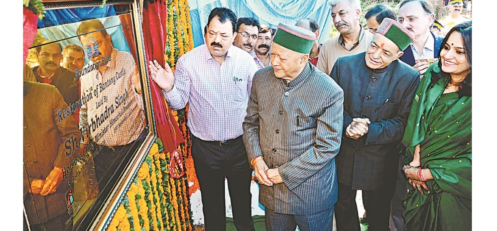 cm virbhadra singh lay foundation stone of vantny castle restoration work
