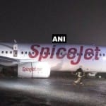 Due to heavy rains spice jet flight Slipped on runway of Mumbai airport