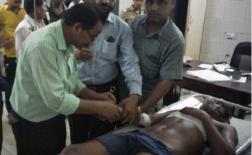 Roadways bus crashes bike rider, one dies