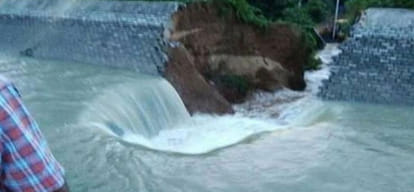 a day before inauguration by CM nitish, bihar irrigation project collapses