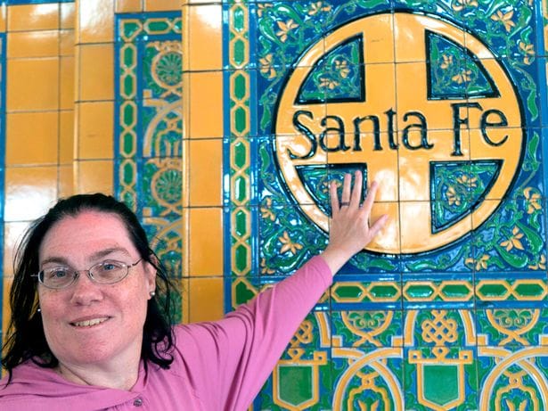 A California Woman marries train station which she loved for 36 years 