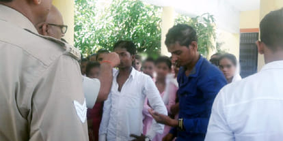 Fed up with tampering girl student catch teasers beat and shave their head in up