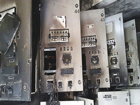 fire in jatiapur, three fider burset 