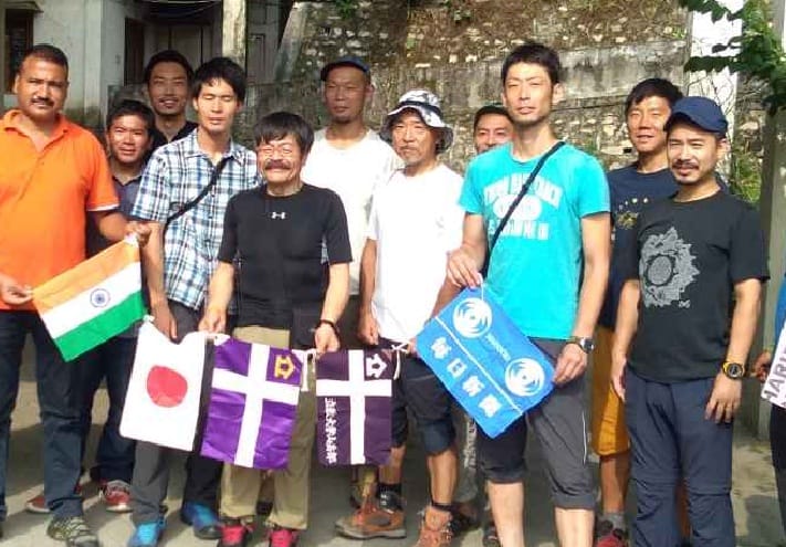 japani mountaineers went off to win nandakote peak