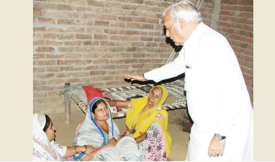 ex cm bhupendra singh hudda visited palwali village