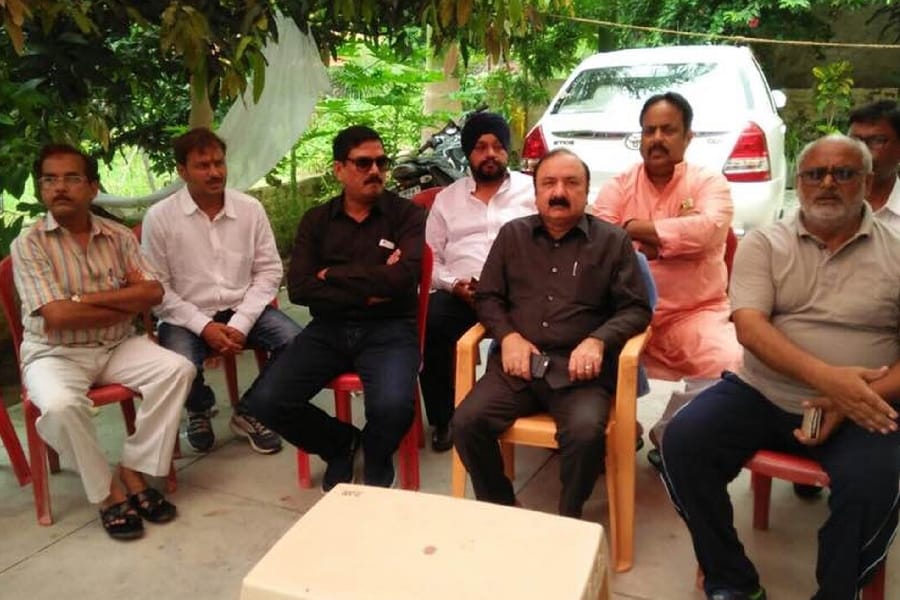 arrested congress leader sandeep tiwary interrogated by punjab police.
