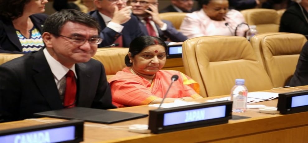 Sushma Swaraj said, India will continue to work beyond the Paris Agreement