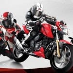 मैट रेड कलर में TVS RTR 