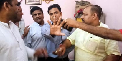 Bajrang Dal activists charged two youths with allegations of conversion