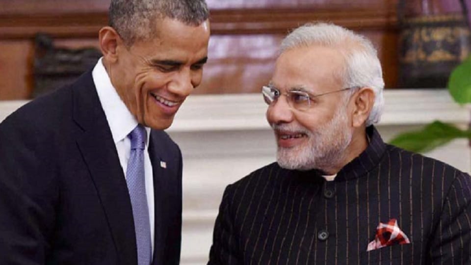 Shaktiman Ghosh whose barack Obama narendra Modi listen leader of the National Hawker Federation