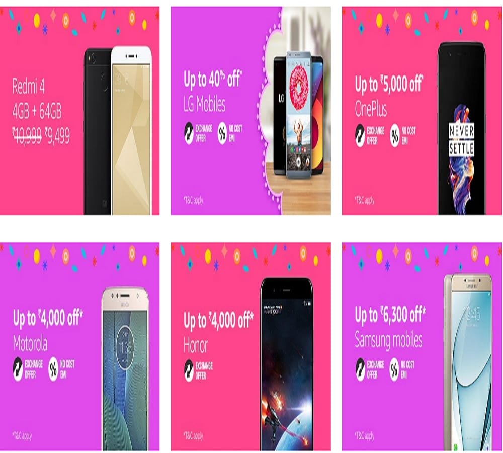 Amazon Geat Indian Festival Sale, Buy redmi 4 with Rs 1500 off