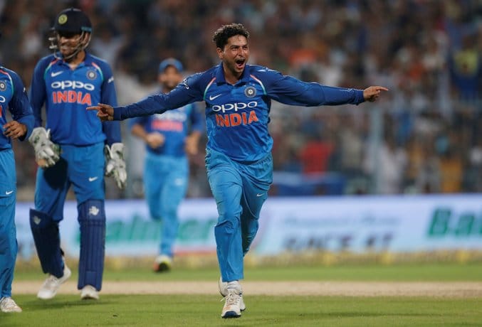 India vs Australia kolkata ODI: kuldeep yadav become first indian Spinner to claim hat-tric 