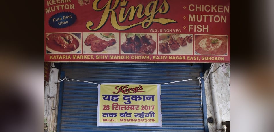 shivsena shows hooliganism closed all the meat shops