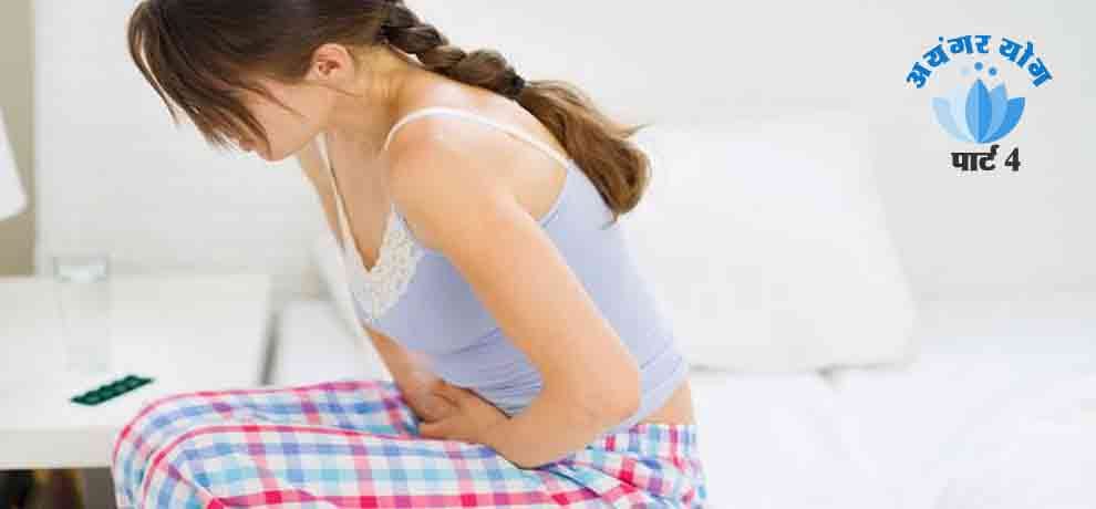 baddha konasana of iyengar yoga in treatment of pain during menstruation