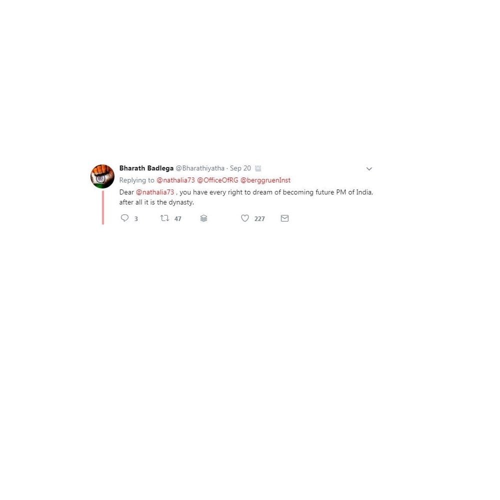 Spanish actress Nathalia Ramos shared picture Rahul Gandhi, got trolled