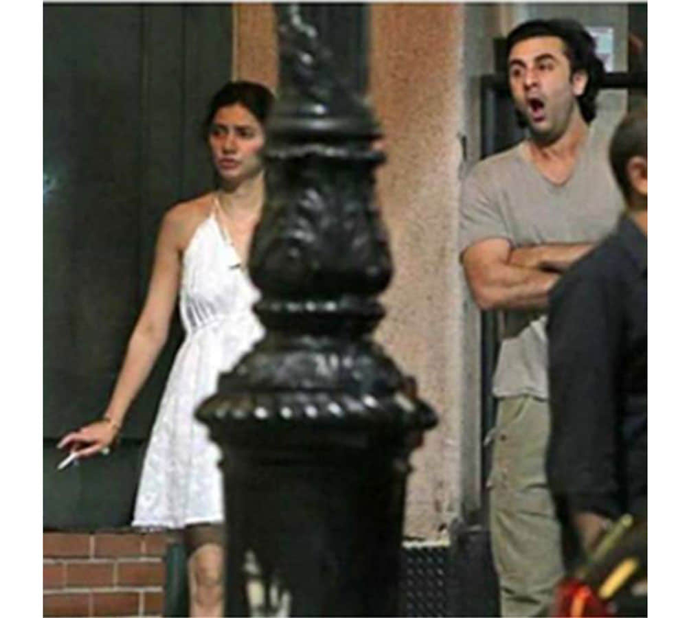 ranbir kapoor and mahira khan smoking latest picture break the internet