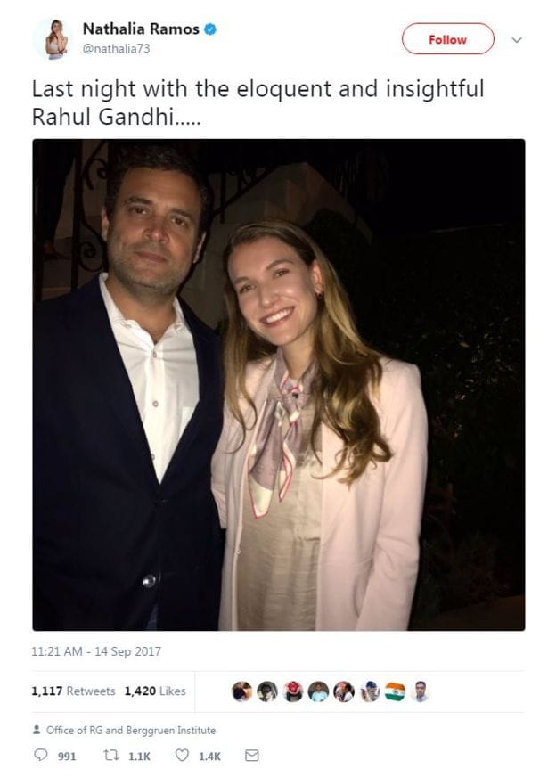 Who is this actress with Rahul Gandhi?