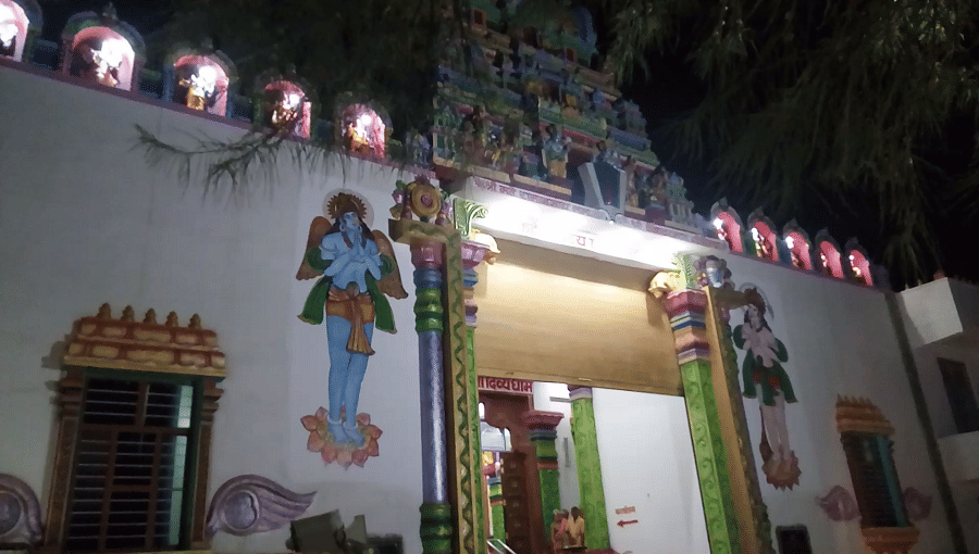 big gorgeous Falahari Baba's ashram and school