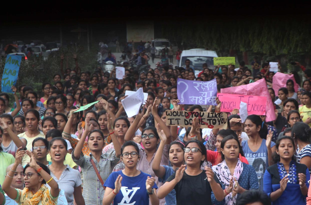 some big shuffle due to movement by bhu girl student
