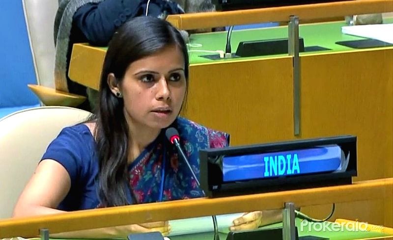  Young Indian diplomat Eenam Gambhir delivered pakistan as Terroristan