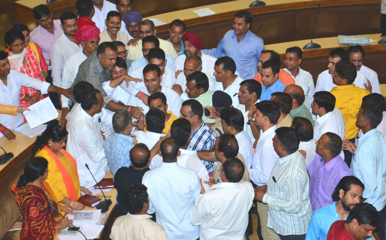 Ruckus in Jaipur municipal corporation