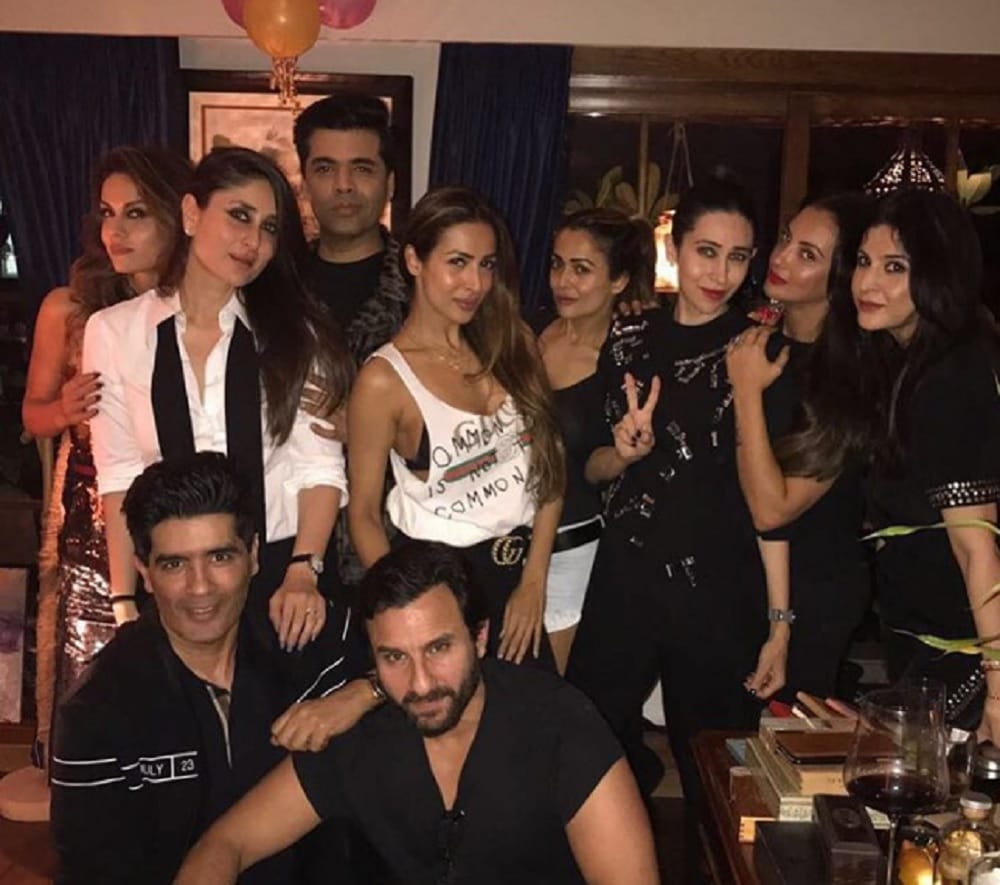 karishma kapoor with sandeep toshniwal seen in kareena kapoor grand 37th birthday bash 